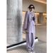 girl Fashion Casual Blazer For Women 2024 Spring Summer New Korean Style Loose Slimming Two-Piece Suit Set_ecoleips.com