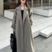 Long Loose Double-sided Woolen Coat With Lace-up Woolen Coat For Women_ecoleips.com