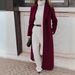 Casual Long Solid Color Warm Woolen Dress Coat Winter Thick Wool Blend Outerwear Dress For Women Daily Wear_ecoleips.com