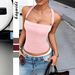 Y2K Women's Sexy Camisole Tops Thin Summer Tank Tops Spaghetti Strap Sleeveless_ecoleips.com