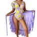 "Elegant One-Piece Swimsuit & Beach Dress Set – Slimming High-Cut Design, Adjustable Straps, UPF 50+ Protection For Hot Springs & Vacations"_ecoleips.com
