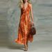 2026 European And American Foreign Trade Women's Clothing New Printed With Deep V-neck, Sleeveless, Halter Neck, Casual_ecoleips.com