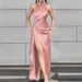 Women's Clothing Pure Desire Style Sexy Slit Backless Halter Neck Slim Light Mature Style High End Dress_ecoleips.com
