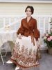 Women's Clothing Plus Size Slim Fit Miyake Suit Collar Pleated Casual Dress For Women Fashionable_ecoleips.com