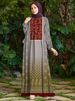 Modest Abaya Dress Women's Fashion Print Dress Autumn Design Polyester Muslim Dress_ecoleips.com