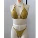 "Women's Sexy Triangle Bikini Set - Trendy Two-Piece Swimwear For Beach & Pool, Comfortable & Fashionable"_ecoleips.com