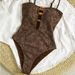 Women's Bohemian Style One Piece Swimsuit Summer Sexy Strappy Backless Design Vacation Fashion Regular Fit Polyester_ecoleips.com