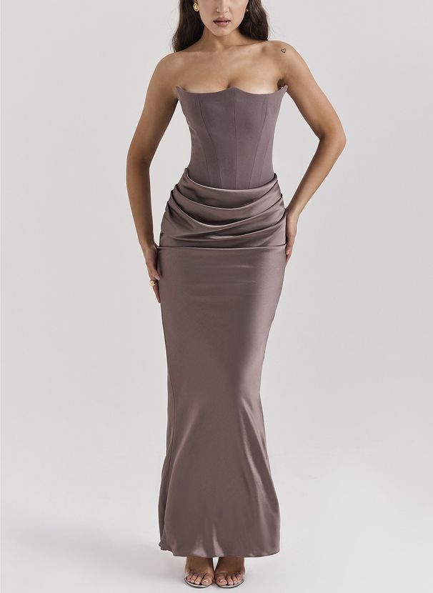 Women's Clothing Fashionable Tube Top Sexy Backless Slim Evening Dress For Women_ecoleips.com