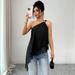 Summer New Style Asymmetrical Loose Vest for Women with Metal Buckle And Lace Trim European American Cross Border Top_ecoleips.com