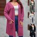 Women's Plus Size Casual Long Sleeve Cardigan Knitwear Spring/Summer 2025 European American Style_ecoleips.com