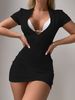 Women's Clothing Beach Clothes And Pants For Women With Sun Protection, High Elastic Deep V Neck, Sexy Slimming And Hip Wrap_ecoleips.com