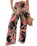 Women's Clothing Summer Fashion Temperament Loose Printed High Waist Wide Leg Trousers Ladies Leisure_ecoleips.com