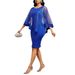 Women's Clothing Solid Color Shawl Sleeve Fashion Elegant Slim Hip_ecoleips.com