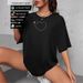 European Style Short Sleeve T-Shirt For Women, Cotton Top, Summer New Casual Simple Design, Printed Trendy Versatile_ecoleips.com