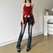 Nibber Hip-hop Summer New Sweet Gentle Cute All-match Fashionable Cool High Street Cool Sexy Women's Thin Backless Halter Vest_ecoleips.com