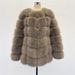 Plus Size Faux Fur Coat Women's Winter Fashion Coat Elegant Long Sleeve Office Wear (S-XXXL, Dusty Rose/Custom) - Eco-Friendly Luxe Outerwear_ecoleips.com