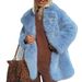 Luxury Faux Fur Coat For Women – Mid-Length Winter Jacket With Soft Plush, Elegant & Stylish, Versatile For Casual & Office Wear_ecoleips.com