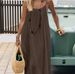 2026 Cross-Border New Women's Camisole Coat Backless Loose Homewear Dress_ecoleips.com