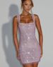 Women's Clothing Fashion Trend Hot Diamond Solid Color Sling Women Winter New Sexy Backless Sleeveless Generous Waist Dress_ecoleips.com