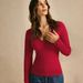 Voya Women's Autumn And Winter American Retro V-neck Slim Fried Dough Twists Needle Stripe Long Sleeve Androgynous Women's Simple Sweater_ecoleips.com