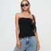 W224TP European And American Hot Girl 2025 Spring New Solid Color Sleeveless Sexy Tube Slim Fit Slit Women's Tank Top_ecoleips.com