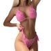 2024 New Cross-Border Sexy Three-Piece Printed European And American Style Strappy Two-Piece Bikini Swimsuit_ecoleips.com