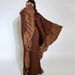 Women's Clothing Muslim Fashion Women's Robe Dress With Slim Waist Large Sleeves Sparkling Patchwork Modest Abaya Dress_ecoleips.com