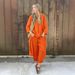 Elegant plus Size Two-Piece Set Flowy Shirt High-Waisted Trousers Office Casual Wear Versatile Wardrobe Staple Women's Clothing_ecoleips.com