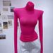 Women's Rainbow Colored Turtleneck Fitted Inner Layer Top Long Sleeved T-Shirt for Autumn And Winter_ecoleips.com