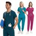 Women's Clothing Unisex Washing Clothes Surgical Clothes Oral Dentist Surgical Clothes Quick Drying Hospital Nurse Clothes Split Suit_ecoleips.com