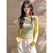 Colorful, Faux Two-Piece Long-Sleeved Base Shirt With Double-Sided German Wool Fabric Perfect For Autumn And Winter As_ecoleips.com
