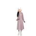 Women's European Style French Pink Hooded Dress Long Sleeved Gentle Style Sweatshirt Dress for Early Autumn/Winter 2024 New Arrival_ecoleips.com