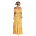 2026 Cross-Border European And American Women's Fashion Spring/Summer New Printed Off-Shoulder Tie-Waist Ruffle Hem Long_ecoleips.com