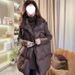 girl European Down Cotton Autumn Winter New Women's Fashion Versatile Chocolate Color Vest Niche Style Top_ecoleips.com