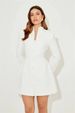 European American Sexy Short Dress For Women Slim A-Line Skirt Solid Color Single-Breasted Elegant Fashion 2025 Design_ecoleips.com