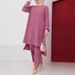 Women's Clothing Two Piece Elegant Long Sleeve Shirt Loose Fashionable Wide Leg Pants Set_ecoleips.com