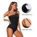High Waist Slimming One Piece Swimsuit For Women Gathered Flying Edge Bikini Cover Belly_ecoleips.com