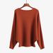 Women's Oversized Batwing Sleeve Sweater - Soft Ribbed Knit Pullover With Boat Neckline, Comfortable Loose Fit, Versatile Casual & Office Wear_ecoleips.com