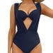 Women's Clothing Hard Cup Gathered Sexy High Waist Split Bikini Two Piece Swimsuit Female_ecoleips.com