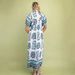 Summer New Arrival Women's Loose Printed Long Dress Short Sleeve Fashion European American Style Clothing_ecoleips.com