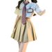 Women's Japanese Style JK Uniform Striped Shirt Loose Fitting Versatile Unique Blouse New Summer Top_ecoleips.com
