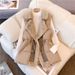 Women's Clothing Double Breasted Fur Collar Waist Fur Integrated Women's Double-Breasted Faux Fur Collar Waist-Cinching Fleece-Lined Vest Coat_ecoleips.com