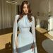 Elegant Long Sleeve Maxi Dress – Flowy & Graceful Women’s Dress For Spring & Summer (Red/Dark Blue/Light Blue/Burgundy/White/Black, Sizes S-XXL)_ecoleips.com