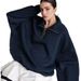 Unisex Oversized Fleece Hoodie Zip-Up Soft Brushed Interior Vintage Streetwear Style for Fall Winter Women's Clothing_ecoleips.com