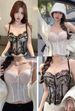 ng2510292 226 # New Cross-border European And American Sexy Lace See-through Eyelash Slim-fit Tank Top_ecoleips.com