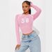 Women's Clothing Fashion Sports Elastic Retro Simple Printed Long Sleeved Tops For Women_ecoleips.com