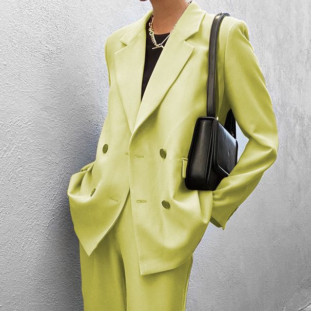 Women's Clothing Autumn And Winter New Women's Wear Solid Color Casual Suit Trousers Fashion Two Piece Suit_ecoleips.com