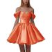 New One Shoulder Prom Evening Dress 2025 Summer Short Pleated Strapless Party Adult Dress_ecoleips.com