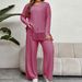 Bohemian Fringe Long Sleeve Top & Wide-Leg Pants Set – Artistic & Free-Spirited Style_ecoleips.com