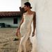 Elegant Satin Long Slip Dress Backless Sexy Suspender Dress Formal Evening Gown For Party Dinner Wedding_ecoleips.com